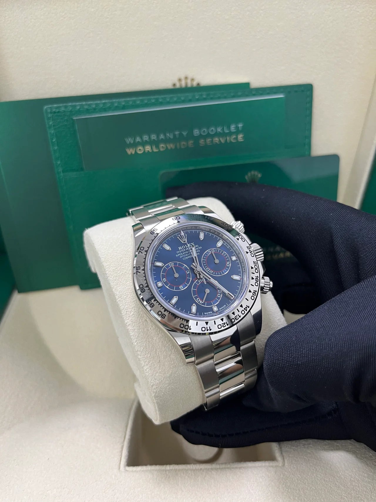 Daytona 40mm Acciaio Blu